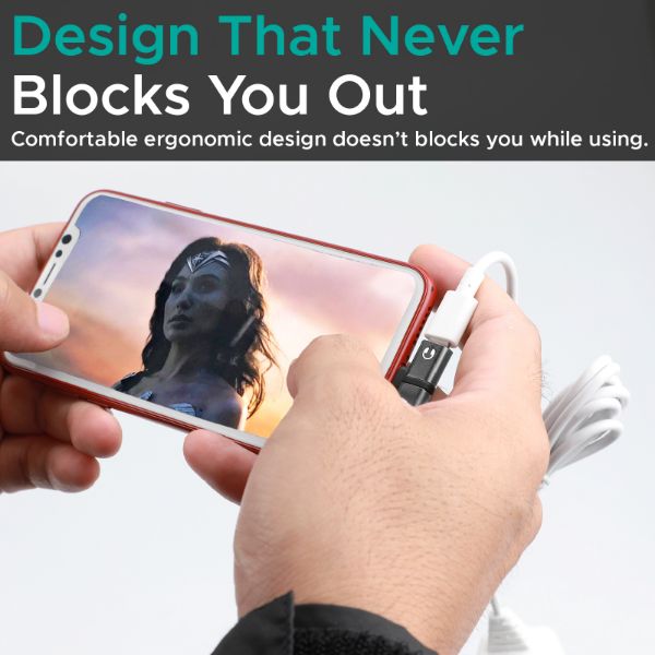 Picture of 2-in-1 Audio & Charging Adaptor Lightning Connector. 2A Pass Through Charging. Grey