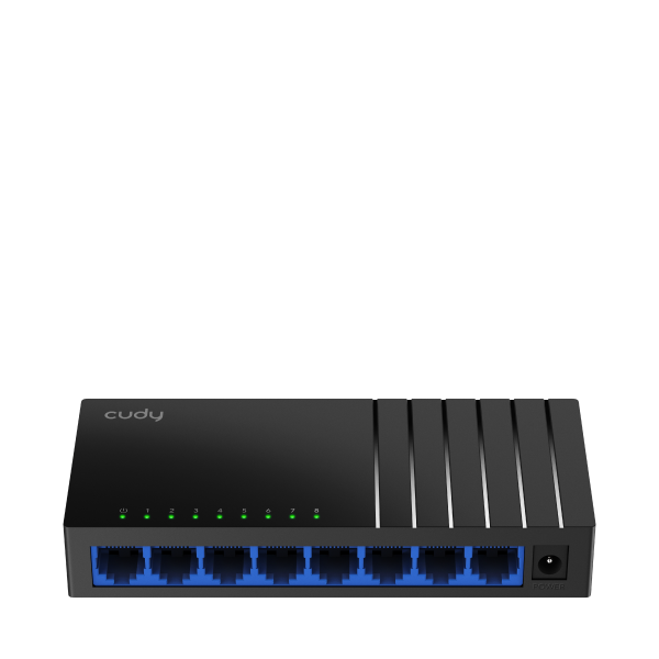 Picture of 8-Port Gigabit Unmanaged Desktop Switch in Plastic Case 8x 10/100/1000M RJ45 Ports