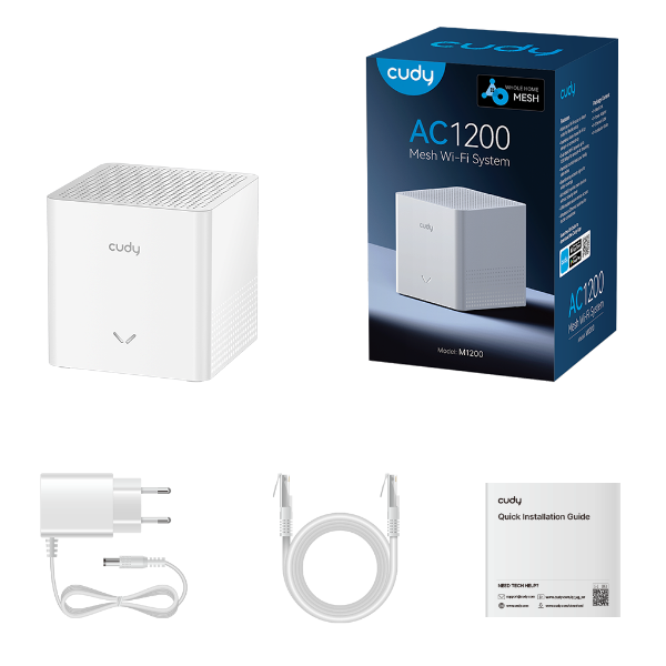 Picture of AC1200 Single Dual-Band Wi-Fi Mesh System. 4-Stream Dual-Band Wi-Fi 5