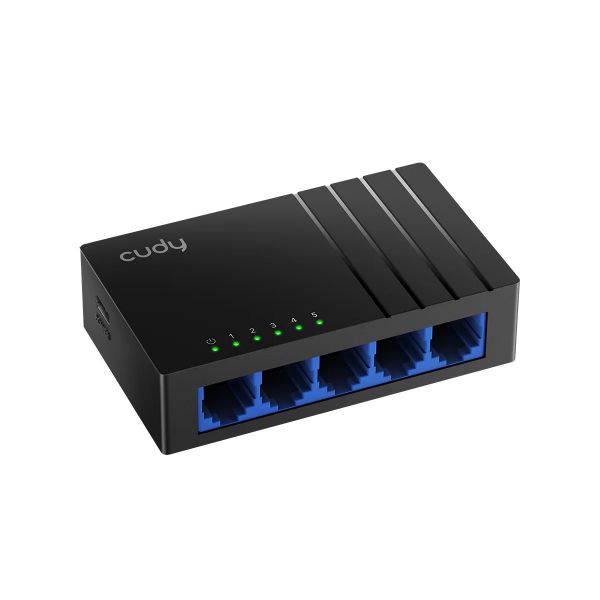 Picture of 5-Port Gigabit Unmanaged Desktop Switch in Plastic Case USC-C Powered -Adapter NOT Inc