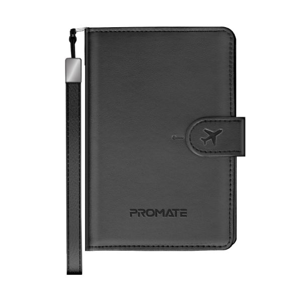 Picture of Anti Loss Slim Leather Passport Holder with RFID Protection & Smart Tracking
