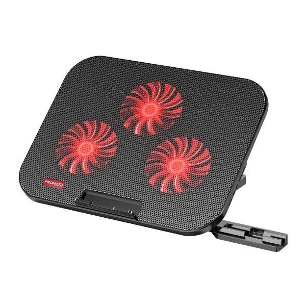 Picture of Multi-Level Laptop Cooling Pad with 3 Silent Fans & Phone Stand.