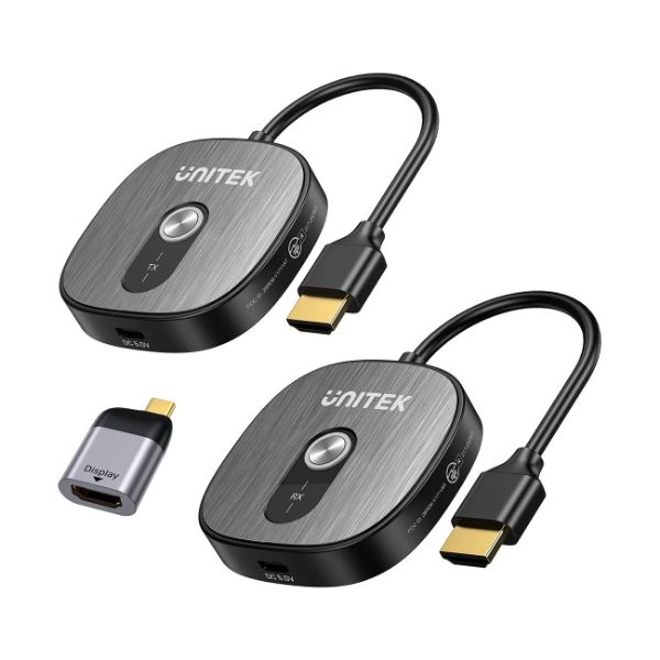 Picture of 4K30Hz Wireless HDMI Transmitter & Receiver Bundled with USB-C to HDM Adapter