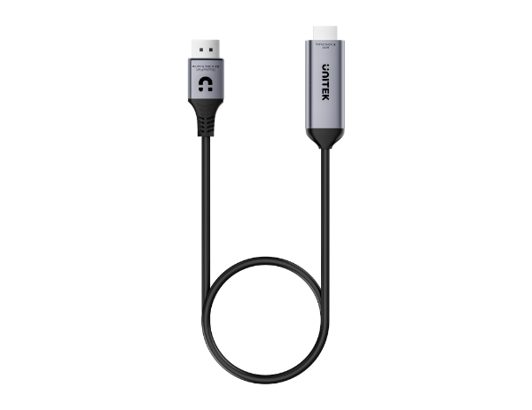 Picture of 1.8M 8K 60Hz DisplayPort 1.4 to HDMI 2.1 Adpater Cable. Supports 8K Ultra HD Res
