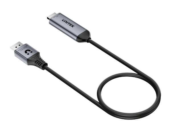 Picture of 1.8M 8K 60Hz DisplayPort 1.4 to HDMI 2.1 Adpater Cable. Supports 8K Ultra HD Res