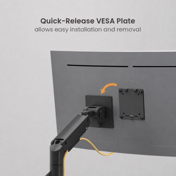 Picture of 17"-37" Heavy-Duty Dual Monitor Bracket (2x 20KGs)