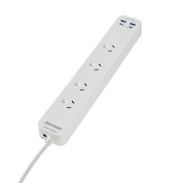 Picture of Jackson 20W USB-A +USB-C 4 Outlet Powerboard