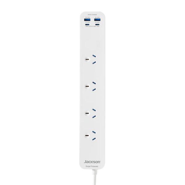 Picture of Jackson 20W USB-A +USB-C 4 Outlet Powerboard