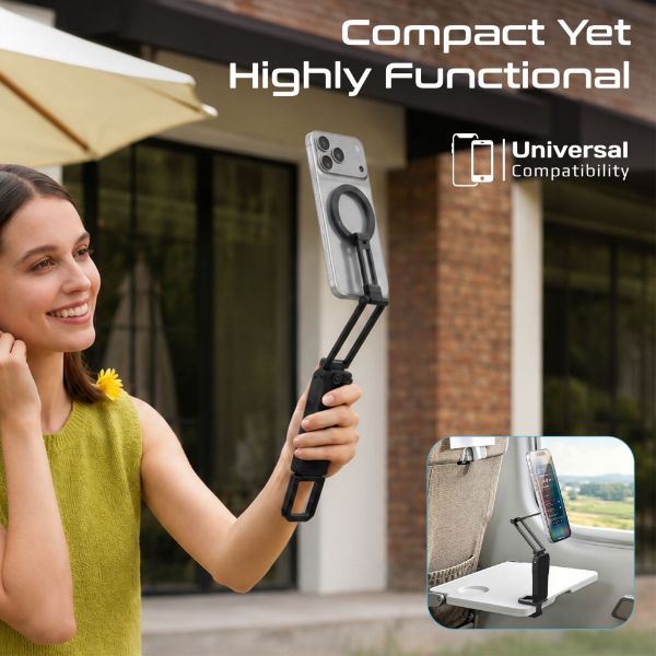 Picture of Multi-Function Magnetic Smart Phone Mount & Stand. 360 Rotation Arm, Ring Plate Inc