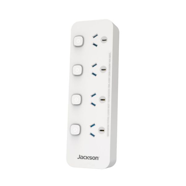Picture of Jackson 4 Outlet Switch Control Powerboard White
