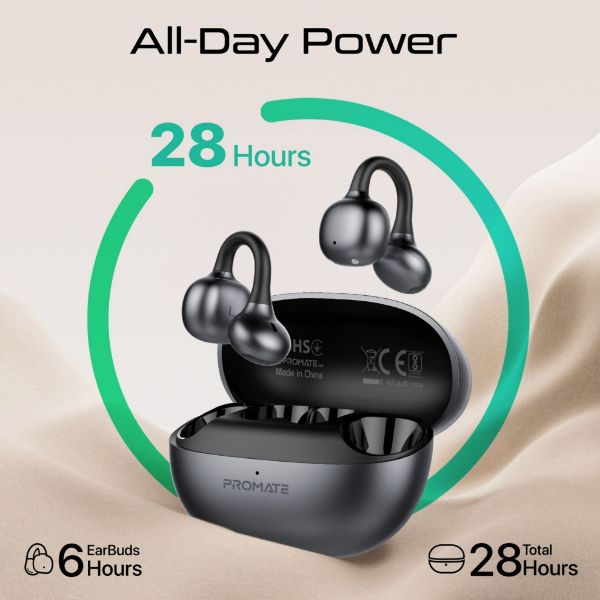 Picture of Audiofit Open Ear Clip on TWS Earbud / IntelliTouch Smart Touch Controls