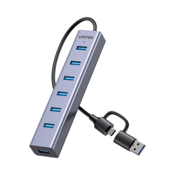 Picture of USB 7-in-1 Port Hub 7x USB-A USB-A/USB-C Connector