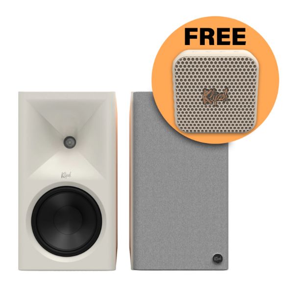 Picture of The Sevens II 6.5" Powered Book Shelf Speakers - RED OAK With FREE AUSTIN Speaker