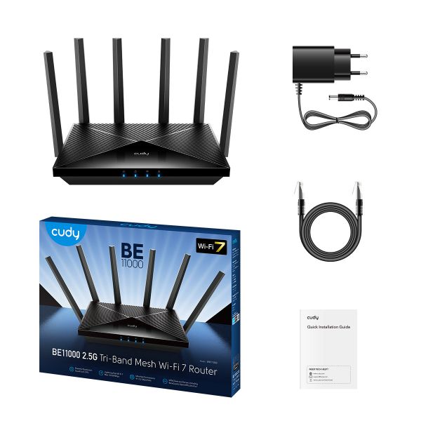 Picture of BE11000 2.5G Tri-Band Wi-Fi 7 Router Bundle with BONUS RE3000 Range Extender FREE