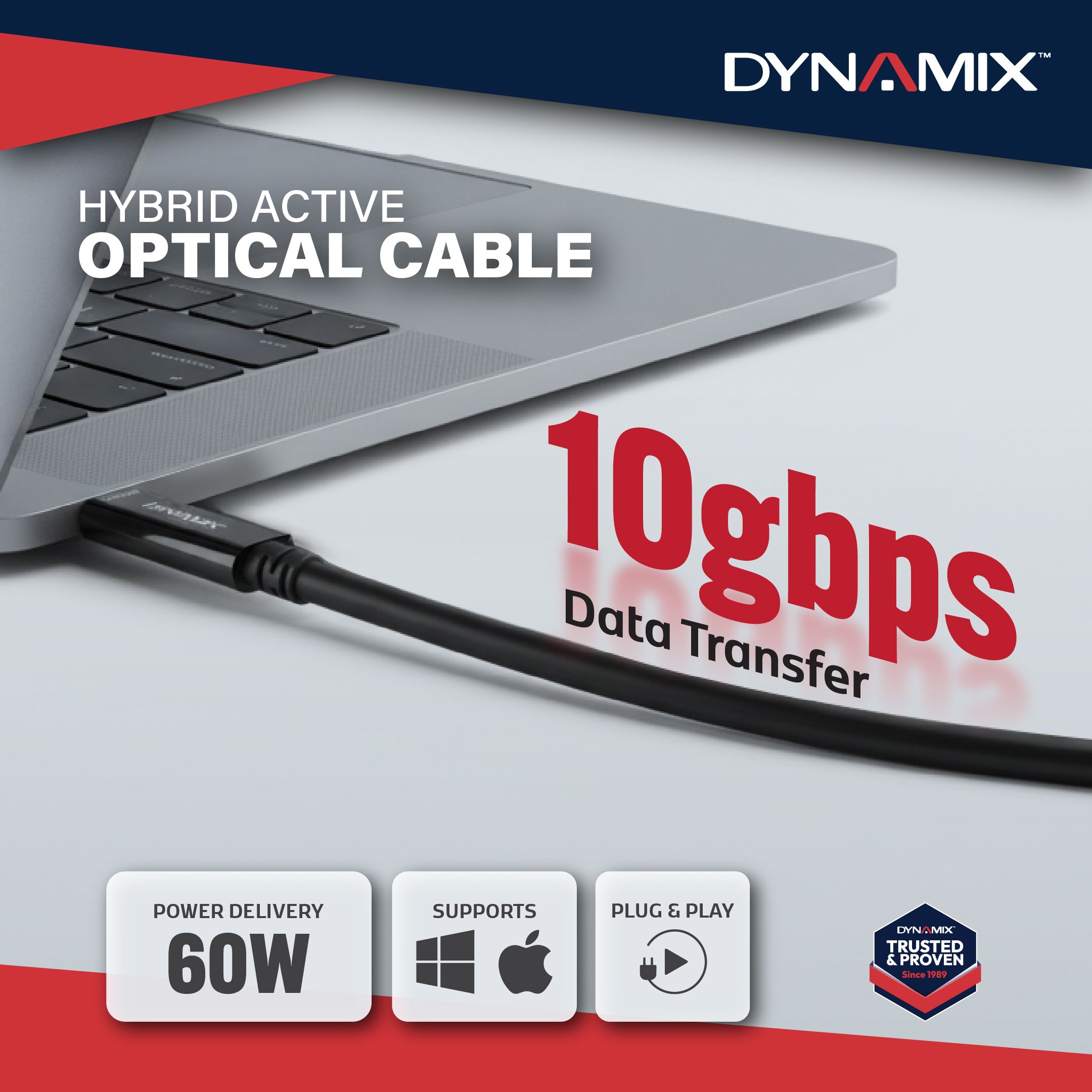 DYNAMIX 10Gbps and 60W Power Delivery