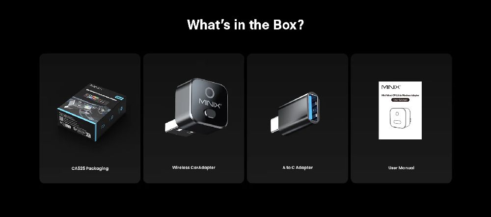 MINIX CA525 package contents