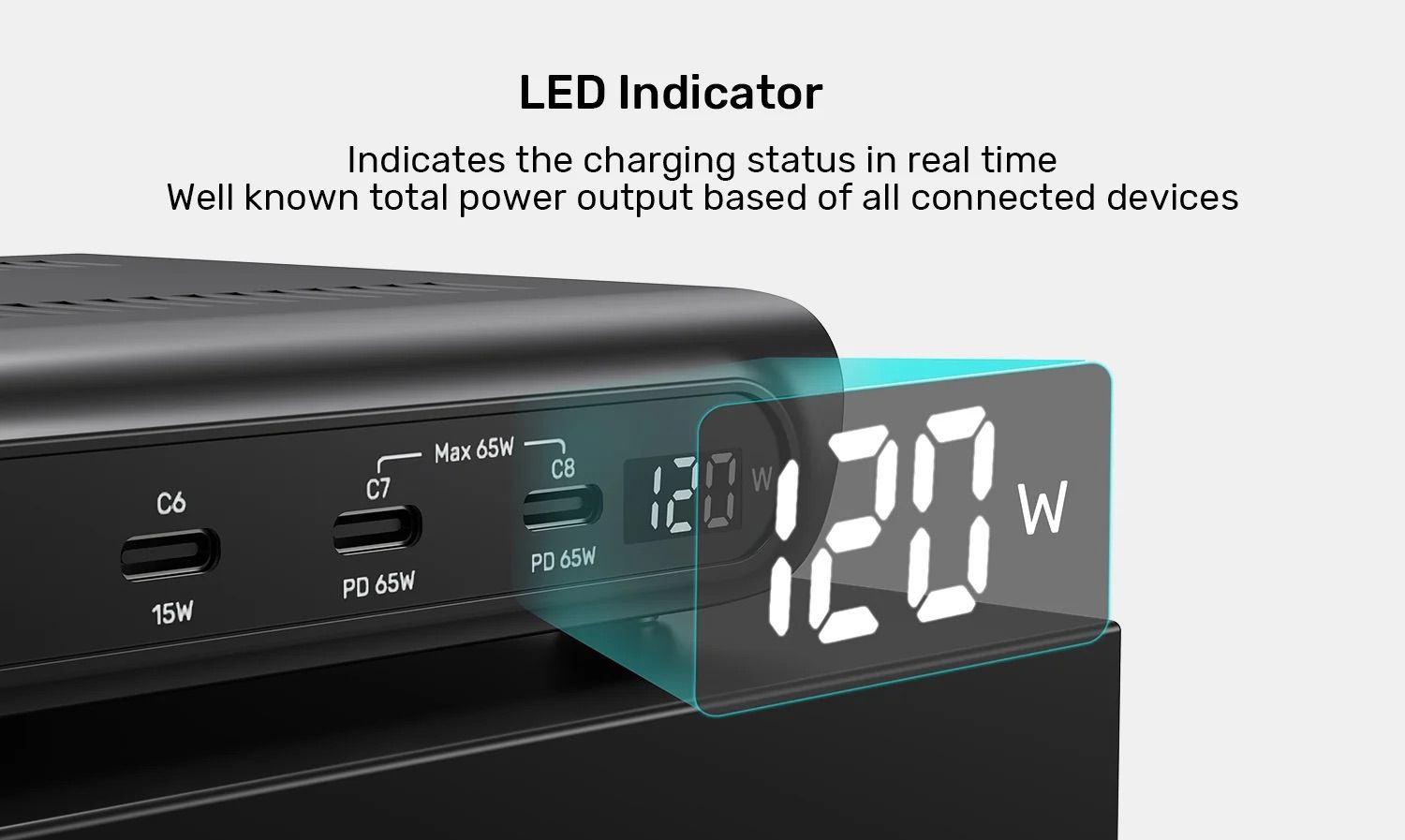 Real-time power and voltage display